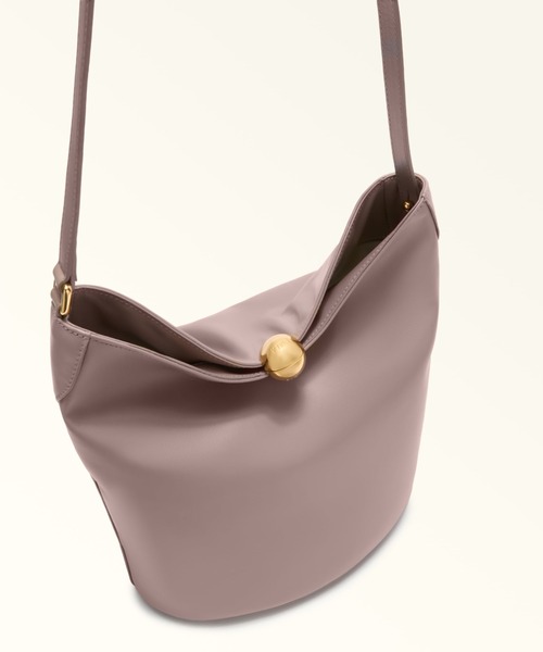 FURLA(フルラ)の「フルラ スフェラ ソフト (Furla Sfera Soft) バケットバッグ(ショルダーバッグ・レディース・グレイッシュベージュ/ブラック/オリーブ・ONE SIZE)」の11枚目の写真