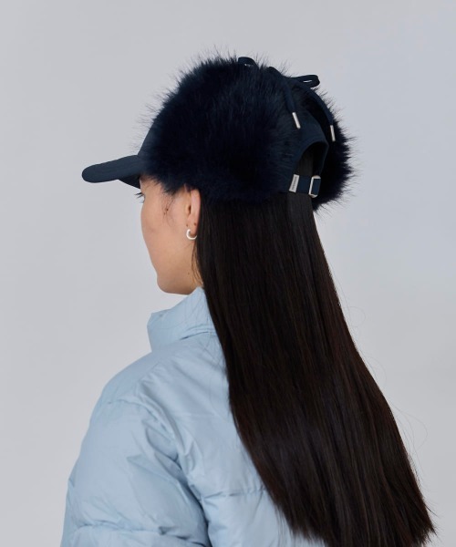 OVERRIDE(オーバーライド)の「OVERRIDE NYLON EARFLAP CAP / オーバーライド(キャップ・レディース・ネイビー/ブラウン/レッド・57~59cm)」の9枚目の写真