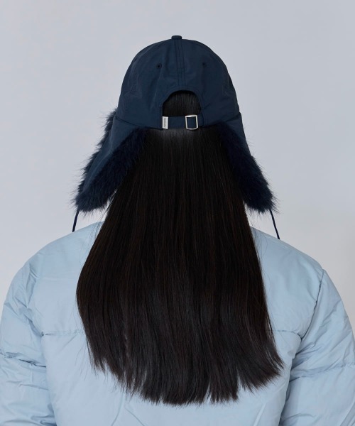 OVERRIDE(オーバーライド)の「OVERRIDE NYLON EARFLAP CAP / オーバーライド(キャップ・レディース・ネイビー/ブラウン/レッド・57~59cm)」の12枚目の写真