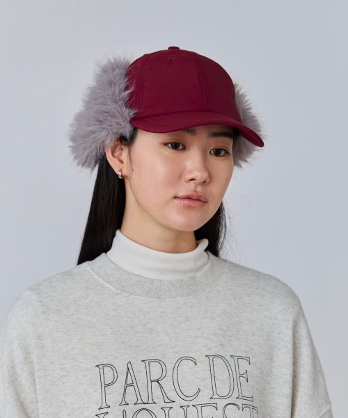 OVERRIDE(オーバーライド)の「OVERRIDE NYLON EARFLAP CAP / オーバーライド(キャップ・レディース・ネイビー/ブラウン/レッド・57~59cm)」の17枚目の写真