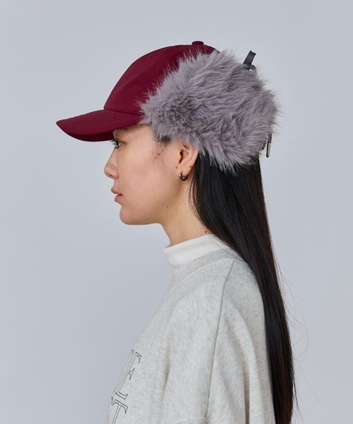 OVERRIDE(オーバーライド)の「OVERRIDE NYLON EARFLAP CAP / オーバーライド(キャップ・レディース・ネイビー/ブラウン/レッド・57~59cm)」の19枚目の写真