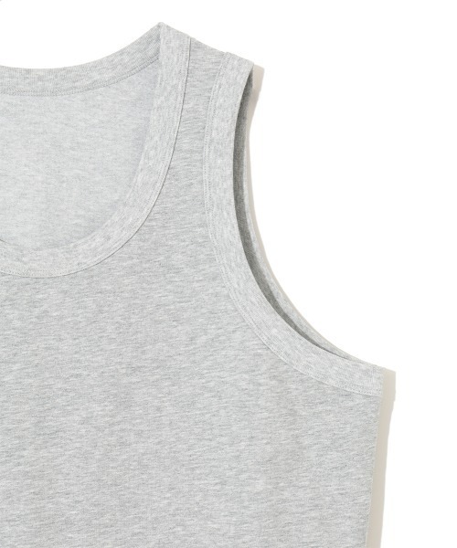 MODE COMMUTER（モードコミューター）の「[MC by HIDETAKA FUKUZONO  COLLECTION] TANK TOP（タンクトップ・メンズ・グレー/サックスブルー/ベージュ・MEDIUM/LARGE）」の5枚目の写真