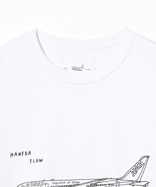 BEAMS T(ビームスティー)の「ANA × BEAMS / AIRPLANE T-Shirt(Tシャツ/カットソー・メンズ・ホワイト・M/S/L/XL)」の3枚目の写真