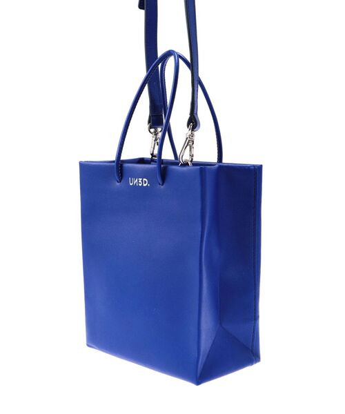 UN3D.(アンスリード)の「【UNKNOWN PRODUCTS】LEATHER PAPER BAG(ショルダーバッグ・レディース・シルバー/ブルー・FREE)」の21枚目の写真