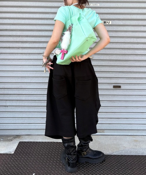Chikashitsu +（チカシツプラス）の「【Chikashitsu +】herb logo baby tee (4color) / 【チカシツプラス】ハーブロゴコンパクト半袖Tシャツ（Tシャツ/カットソー・レディース・ブラック/グレー/ミント/ホワイト・ONE SIZE）」の20枚目の写真