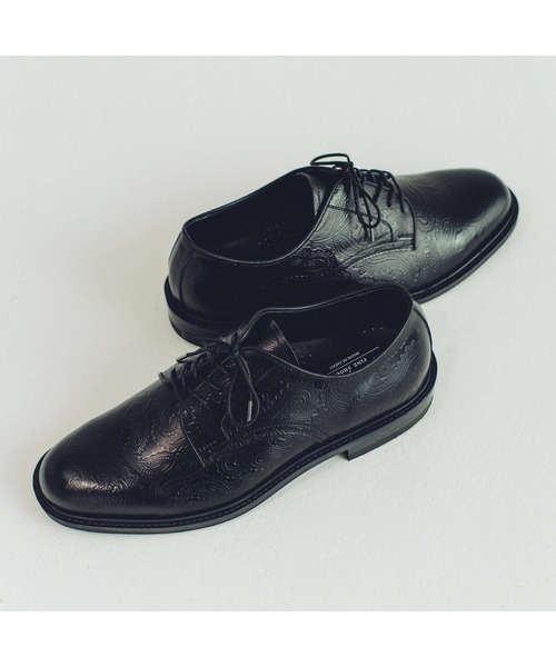 The Kenford Fineshoes(ケンフォードファインシューズ)の「CLASSIC PLAIN TOE BLACK PAISLEY(ドレスシューズ・メンズ・ブラック・27)」の4枚目の写真