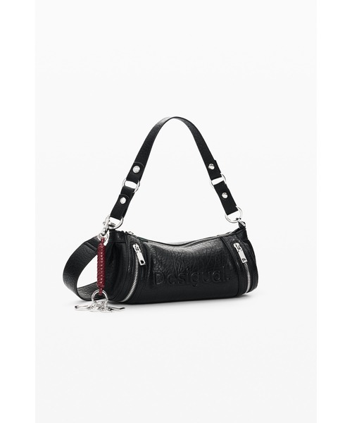 Desigual(デシグアル)の「Classic leather shoulder bag / クラシック レザーショルダーバッグ(ショルダーバッグ・レディース・ブラック・FREE)」の1枚目の写真