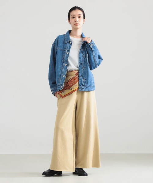 Demi-Luxe BEAMS（デミルクス ビームス）の「upper hights / THE ESSENTIAL ジャケット（ブルゾン・レディース・ブルー・ONE SIZE）」の2枚目の写真