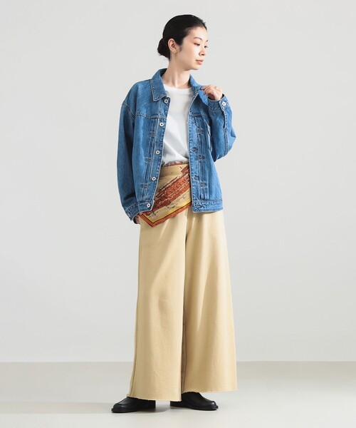 Demi-Luxe BEAMS（デミルクス ビームス）の「upper hights / THE ESSENTIAL ジャケット（ブルゾン・レディース・ブルー・ONE SIZE）」の3枚目の写真