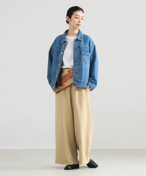 Demi-Luxe BEAMS（デミルクス ビームス）の「upper hights / THE ESSENTIAL ジャケット（ブルゾン・レディース・ブルー・ONE SIZE）」の4枚目の写真