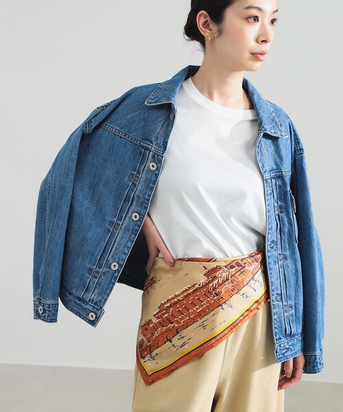 Demi-Luxe BEAMS（デミルクス ビームス）の「upper hights / THE ESSENTIAL ジャケット（ブルゾン・レディース・ブルー・ONE SIZE）」の6枚目の写真