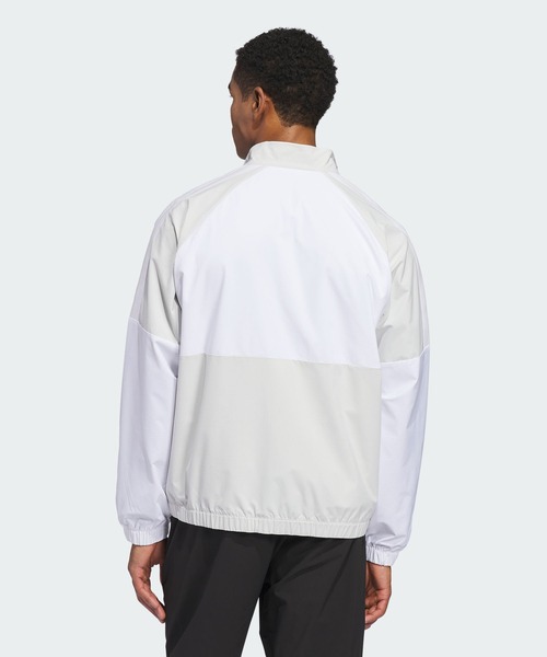 adidas（アディダス）の「ビヨンド ツイストウィーブ フルジップ ウィンドブレーカー【adidas Golf/アディダスゴルフ】（ブルゾン・メンズ・グレー・SMALL/MEDIUM/LARGE/X-LARGE/XX-LARGE/3XL）」の2枚目の写真