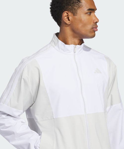 adidas（アディダス）の「ビヨンド ツイストウィーブ フルジップ ウィンドブレーカー【adidas Golf/アディダスゴルフ】（ブルゾン・メンズ・グレー・SMALL/MEDIUM/LARGE/X-LARGE/XX-LARGE/3XL）」の4枚目の写真