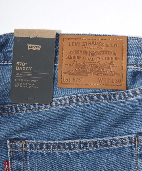 Levi's(リーバイス)の「Levi's/リーバイス 578 BAGGY/ワイドデニムパンツ/バギーフィット(デニムパンツ・メンズ・インディゴブルー/ブラック系その他/ブラック・28inch/30inch/32inch/34inch/36inch)」の4枚目の写真