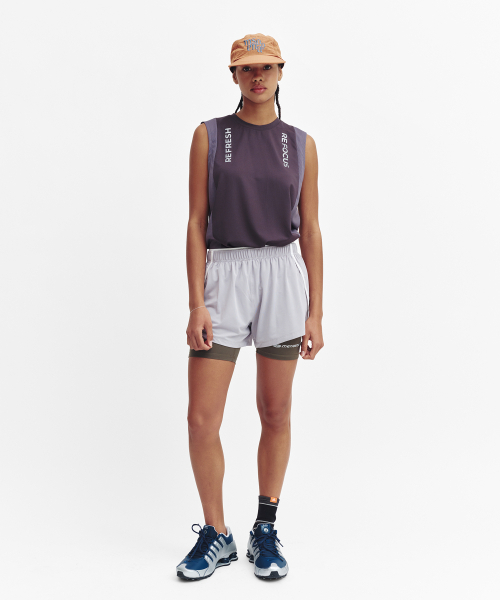 MENASOO(ミナス)の「Mesh Runner Soft Shorts_Gray(その他パンツ・レディース・グレー・M/S)」の5枚目の写真
