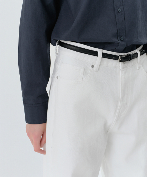 MUSINSA STANDARD WOMAN（ムシンサスタンダードウーマン）の「ウィメンズエッセンシャルワイドデニムパンツ[ホワイト]（デニムパンツ・レディース・その他・24/25/32/26/27/28/29/30/23）」の5枚目の写真