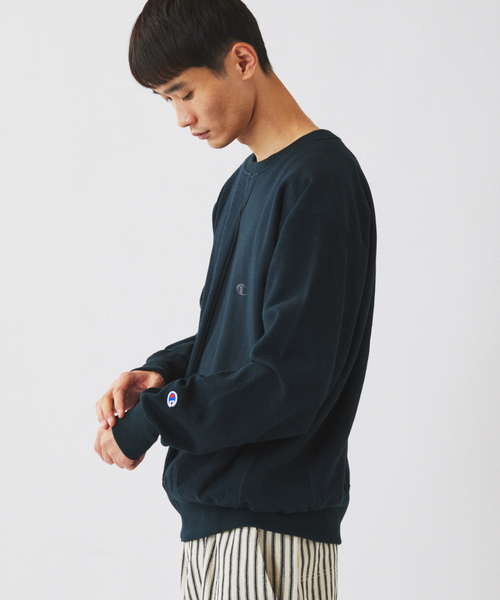 Champion(チャンピオン)の「CHAMPION / チャンピオン 別注 ”インサイドアウト” スウェット(スウェット・メンズ・ブラウン/ネイビー/ブラック・LARGE/MEDIUM)」の18枚目の写真