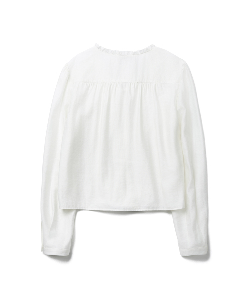 TTUDEMENT（トュードメント）の「SATIN TIE BLOUSE_IVORY（シャツ/ブラウス・レディース・その他・SMALL/MEDIUM）」の4枚目の写真