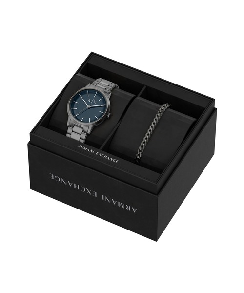 ARMANI EXCHANGE(アルマーニエクスチェンジ)の「アルマーニ・エクスチェンジ 腕時計 メンズ アナログ ステンレス AX7183SET(アナログ腕時計・メンズ・チャコールグレー・FREE)」の8枚目の写真