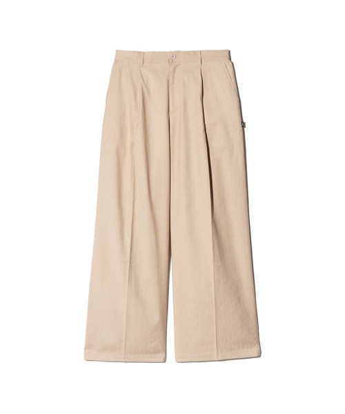 glamb(グラム)の「Stripe Grace Wide Pants / ストライプグレースワイドパンツ(その他パンツ・メンズ・ブラック/ベージュ/ネイビー・S/L/M)」の4枚目の写真