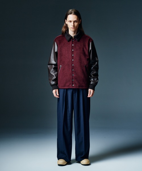 glamb(グラム)の「Stripe Grace Wide Pants / ストライプグレースワイドパンツ(その他パンツ・メンズ・ブラック/ベージュ/ネイビー・S/L/M)」の16枚目の写真