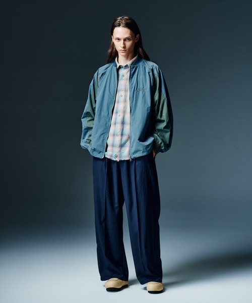 glamb(グラム)の「Stripe Grace Wide Pants / ストライプグレースワイドパンツ(その他パンツ・メンズ・ブラック/ベージュ/ネイビー・S/L/M)」の18枚目の写真