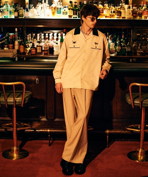 glamb(グラム)の「Stripe Grace Wide Pants / ストライプグレースワイドパンツ(その他パンツ・メンズ・ブラック/ベージュ/ネイビー・S/L/M)」の19枚目の写真