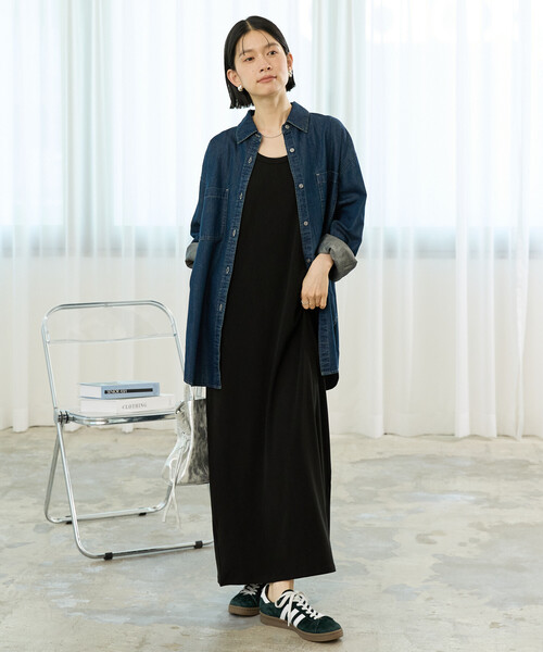FREAK'S STORE(フリークスストア)の「リブノースリーブワンピース(ワンピース・レディース・ブラック/ベージュ・フリ-)」の13枚目の写真
