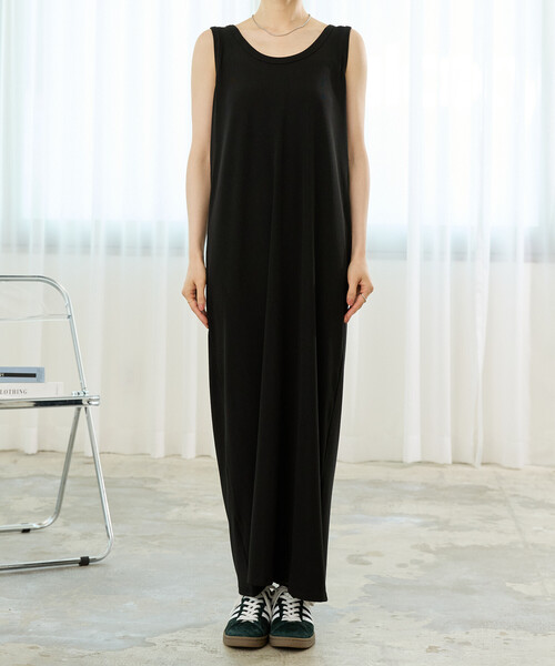 FREAK'S STORE(フリークスストア)の「リブノースリーブワンピース(ワンピース・レディース・ブラック/ベージュ・フリ-)」の20枚目の写真