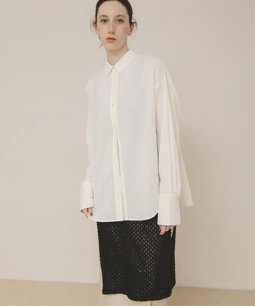 LAATO(ラート)の「loose shirts(シャツ/ブラウス・レディース・ブラック/ホワイト・FREE)」の3枚目の写真