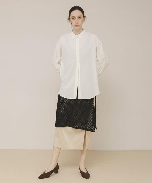 LAATO(ラート)の「loose shirts(シャツ/ブラウス・レディース・ブラック/ホワイト・FREE)」の4枚目の写真