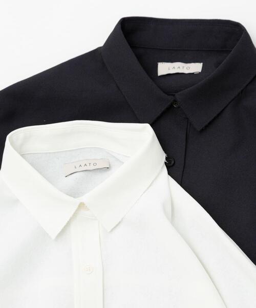 LAATO(ラート)の「loose shirts(シャツ/ブラウス・レディース・ブラック/ホワイト・FREE)」の10枚目の写真