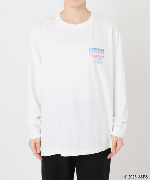 GOOD ROCK SPEED(グッドロックスピード)の「【GOOD ROCK SPEED】 USPS PRIORITY MAIL long sleeves T(Tシャツ/カットソー・レディース・ホワイト・FREE)」の11枚目の写真