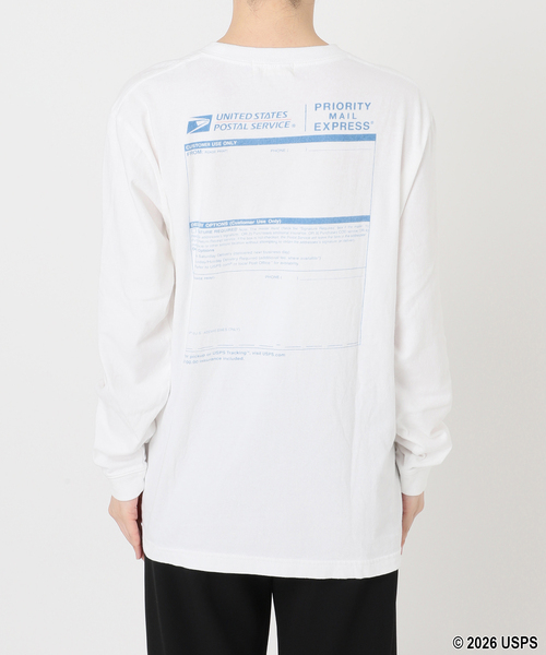 GOOD ROCK SPEED(グッドロックスピード)の「【GOOD ROCK SPEED】 USPS PRIORITY MAIL long sleeves T(Tシャツ/カットソー・レディース・ホワイト・FREE)」の13枚目の写真