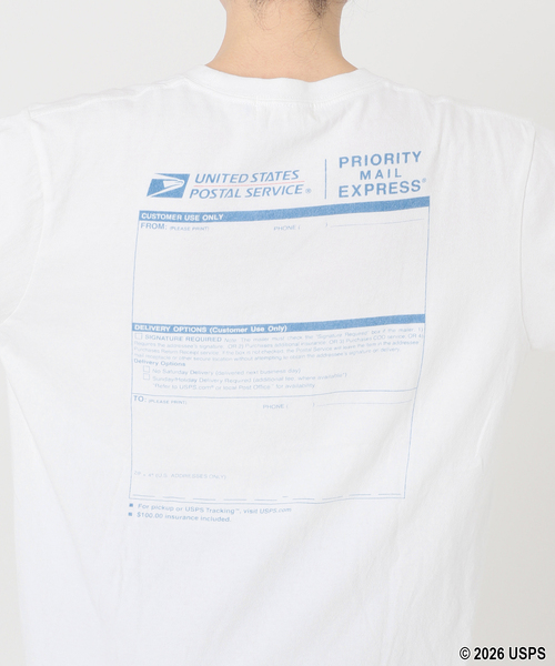 GOOD ROCK SPEED(グッドロックスピード)の「【GOOD ROCK SPEED】 USPS PRIORITY MAIL long sleeves T(Tシャツ/カットソー・レディース・ホワイト・FREE)」の18枚目の写真
