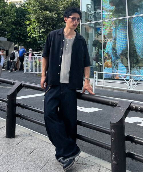 CIAOPANIC(チャオパニック)の「ワッフルタンクトップ(タンクトップ・メンズ・オフホワイト/チャコールグレー・LARGE/MEDIUM)」の7枚目の写真