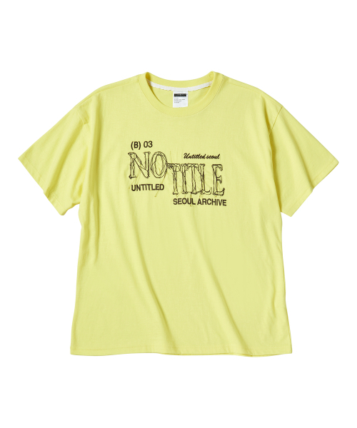 UNTITLED SEOUL(アンタイトル ソウル)の「アンタイトル フレイド エンブロイダリー クロップ 半袖 イエロー(Tシャツ/カットソー・レディース・その他・MEDIUM/SMALL)」の7枚目の写真