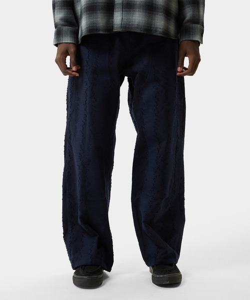 HUF(ハフ)の「89 OVAL DOUBLE KNEE PANT(その他パンツ・メンズ・ネイビー/ナチュラル・34/32/30/28)」の1枚目の写真