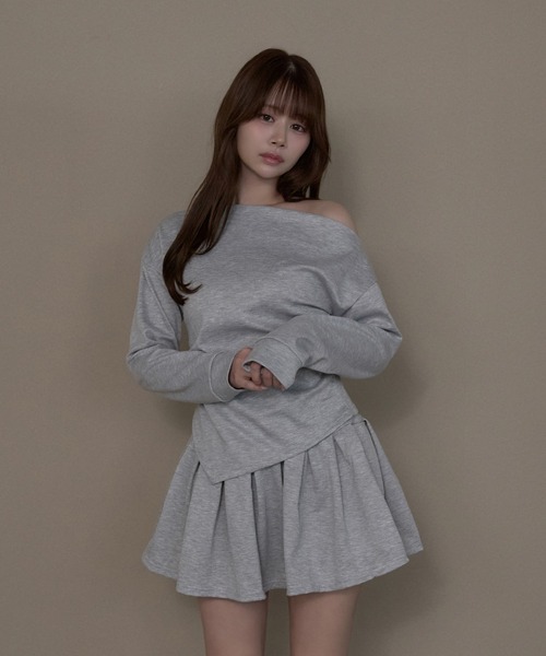 M DOLLY(エムドリー)の「Drape macy setup / ドレープメイシーセットアップ(セットアップ・レディース・ブラック/グレー・M/S)」の8枚目の写真