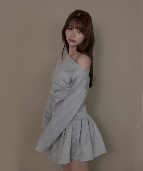 M DOLLY(エムドリー)の「Drape macy setup / ドレープメイシーセットアップ(セットアップ・レディース・ブラック/グレー・M/S)」の11枚目の写真