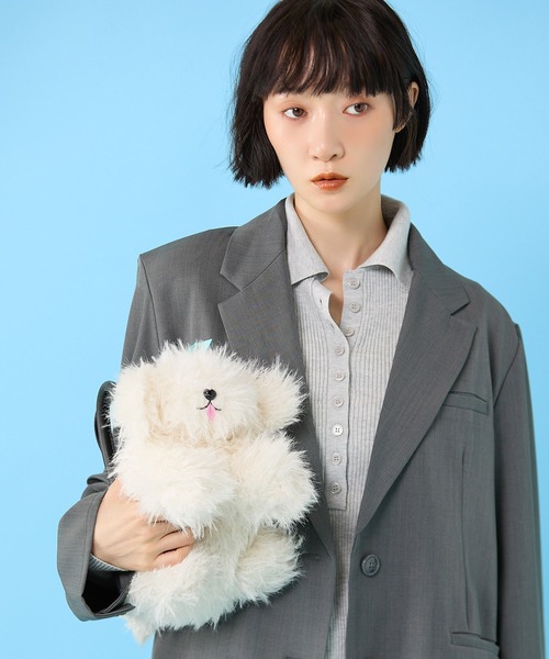 Casselini(キャセリーニ)の「Casselini(キャセリーニ)ドッグモチーフバッグ(ハンドバッグ・レディース・ホワイト/ブラック・FREE)」の18枚目の写真