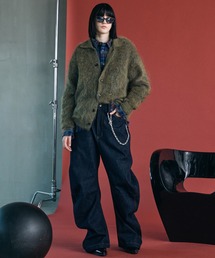 MAISON SPECIAL（メゾンスペシャル）の「《UNISEX》キッドモヘヤプライムオーバー襟付きカーディガン Kid Mohair Prime-Over Collared Cardigan【MAISON SPECIAL メゾンスペシャル】（カーディガン/ボレロ）」