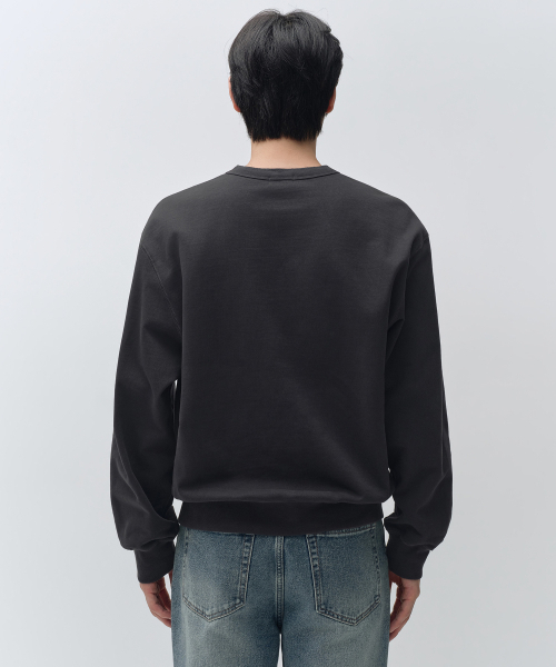 MUSINSA STANDARD（ムシンサスタンダード）の「ヘンリーネックスウェットシャツ [ダークグレー]（スウェット・メンズ・その他・2XL/LARGE/X-LARGE/SMALL/MEDIUM/3XL）」の3枚目の写真
