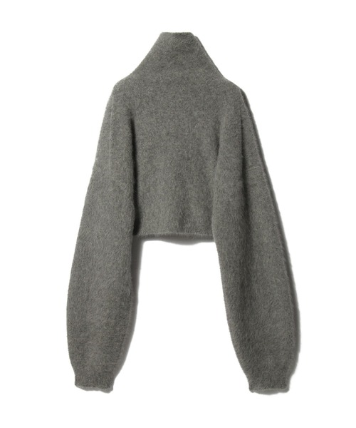 COLUMN(コラム)の「COLUMN / フォックスカシミアファー ショートニット<PERMANENT>(ニット/セーター・レディース・アイボリー/ネイビー/グレー・FREE)」の5枚目の写真
