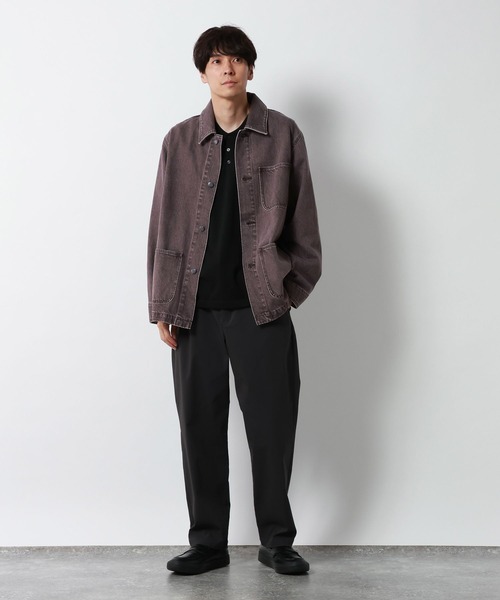 GLOBAL WORK（グローバルワーク）の「デニムカバーオール/910674（デニムジャケット・メンズ・ブラウン/ブラック/インディゴブルー・SMALL/MEDIUM/LARGE）」の11枚目の写真