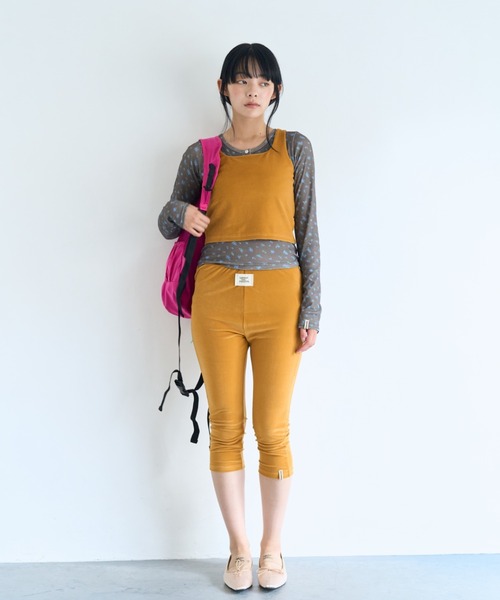 common gull products.(コモンガルプロダクツ)の「薄暮のベロアカプリパンツ(その他パンツ・レディース・ネイビー/ボルドー/マスタード・MEDIUM/SMALL/LARGE)」の15枚目の写真