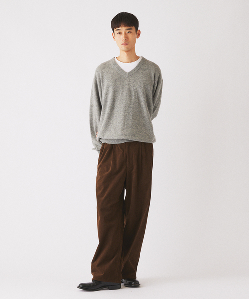 JOURNAL STANDARD relume(ジャーナルスタンダード レリューム)の「COLLINS VILLE WOOL / コリンズ ビル ウールニット Vネック(ニット/セーター・メンズ・ライトグレー/ブラックミックス・LARGE/MEDIUM)」の3枚目の写真