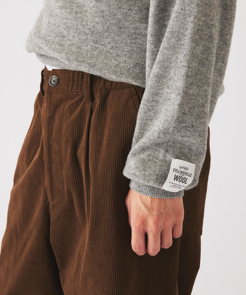 JOURNAL STANDARD relume(ジャーナルスタンダード レリューム)の「COLLINS VILLE WOOL / コリンズ ビル ウールニット Vネック(ニット/セーター・メンズ・ライトグレー/ブラックミックス・LARGE/MEDIUM)」の9枚目の写真