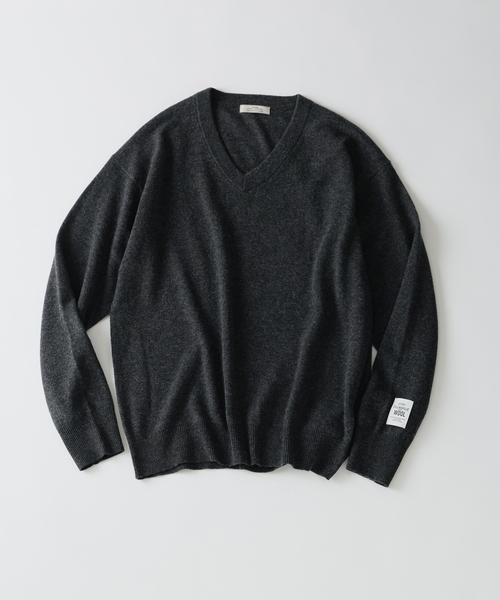JOURNAL STANDARD relume(ジャーナルスタンダード レリューム)の「COLLINS VILLE WOOL / コリンズ ビル ウールニット Vネック(ニット/セーター・メンズ・ライトグレー/ブラックミックス・LARGE/MEDIUM)」の10枚目の写真