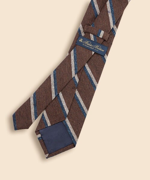 BROOKS BROTHERS(ブルックスブラザーズ)の「シルク メランジ ストライプタイ(ネクタイ・メンズ・ブラウン/ブルー・ONE SIZE)」の3枚目の写真